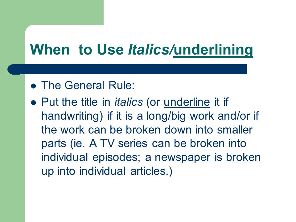 Do you italicize a book title in an essay